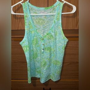 Lilly Pulitzer crab print tank